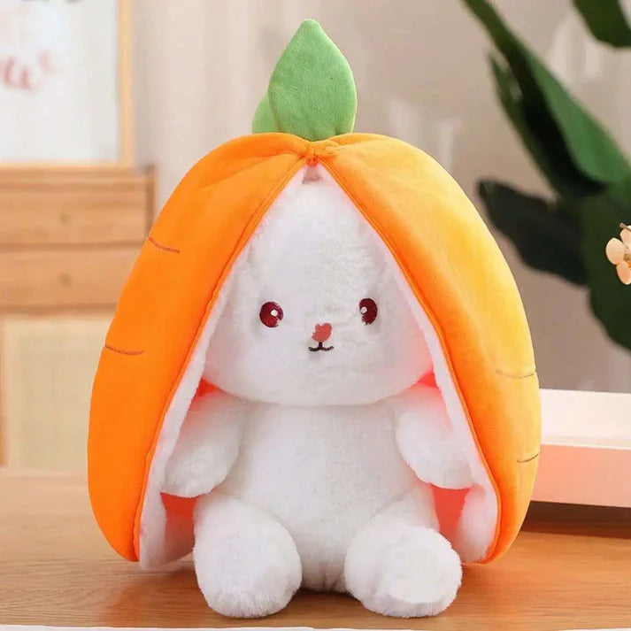 Reversible Floppy Rabbit Carrot Plush Toy