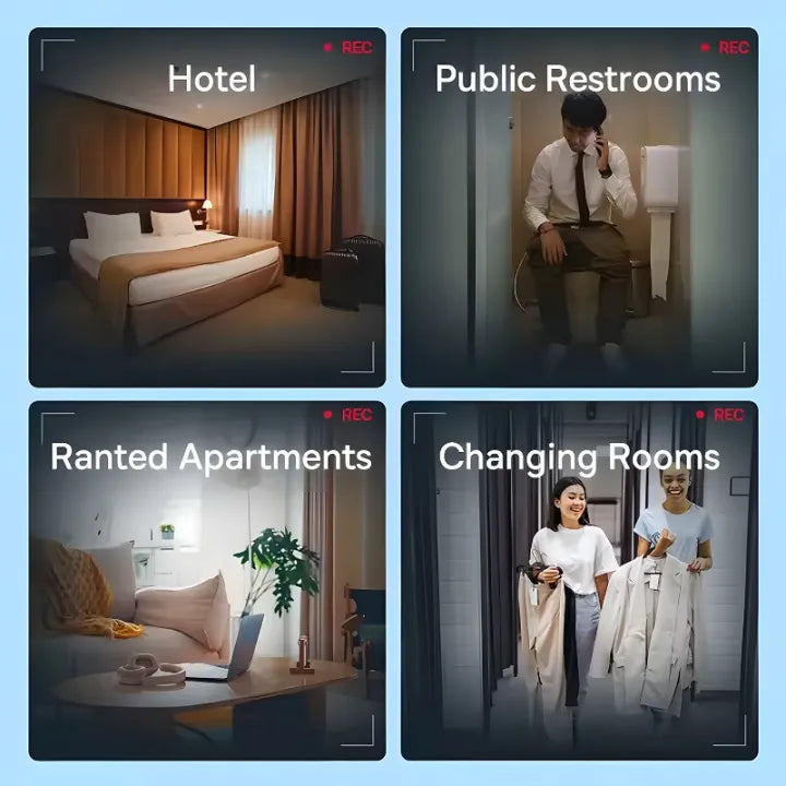 Portable Anti Camera Detector โ USB Rechargeable Privacy Protection Device | Hidden Camera Finder for Hotels & Travel