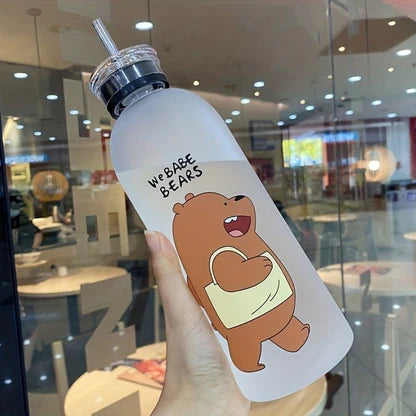 We Babe Bears Water Bottle β Cute Cartoon Bottle | BPA-Free, Leakproof & Durable
