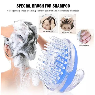 (Pack of 2) Hair Shampoo Brush Soft Silicone Scalp Massager