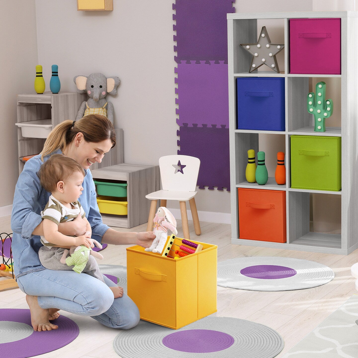 New Versatile Foldable Fabric Storage Cube Box