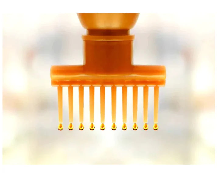 Hair Oil Applicator Bottle with Massage Comb