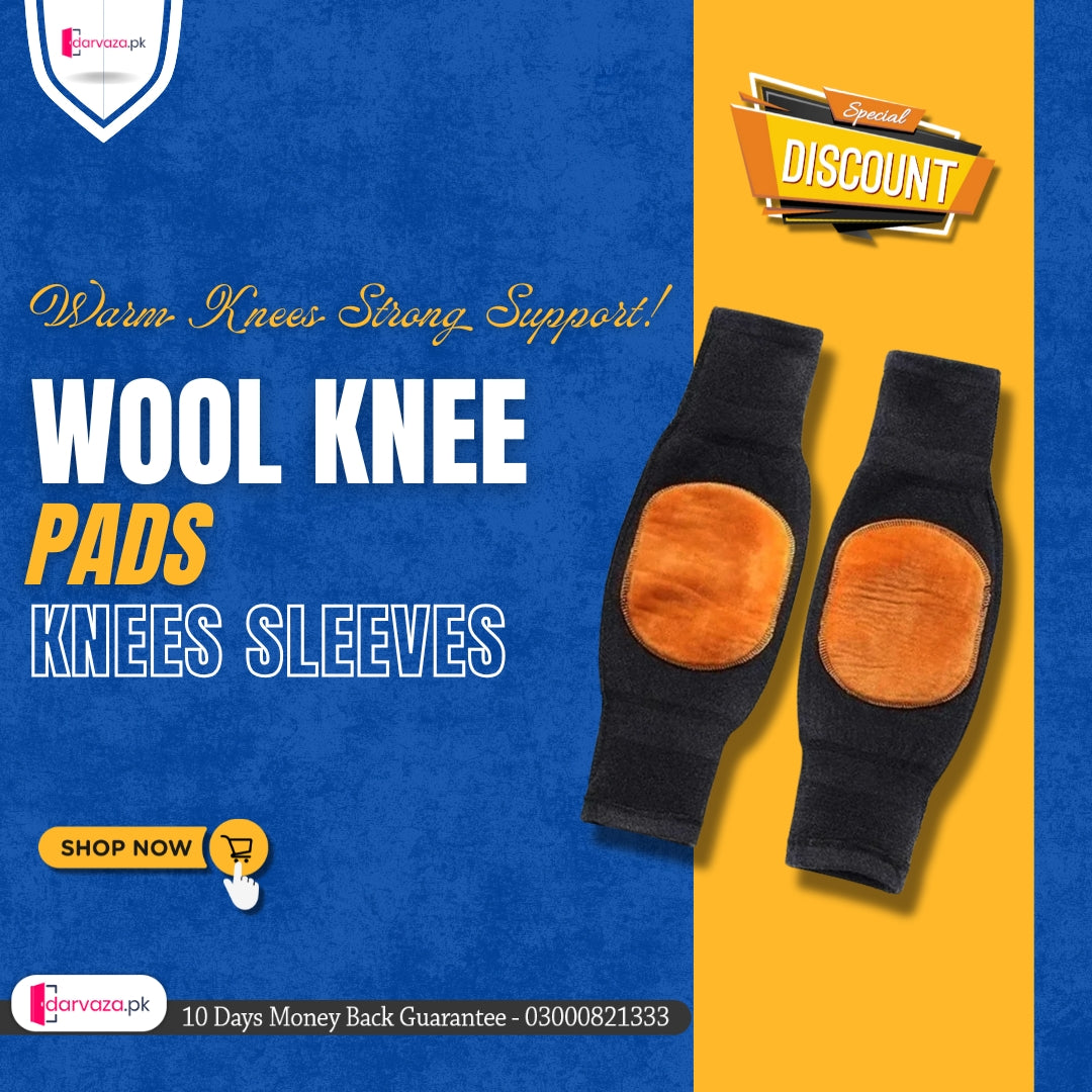 Full Wool Cashmere Warm Knee Pads 2 Pcs Super Elastic Knees Sleeves Support Protector
