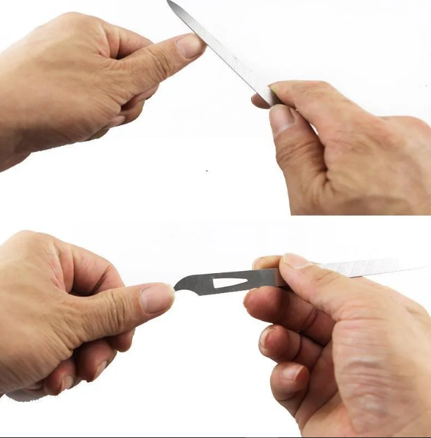 Stainless Steel 3 in 1 Nail Buffer File