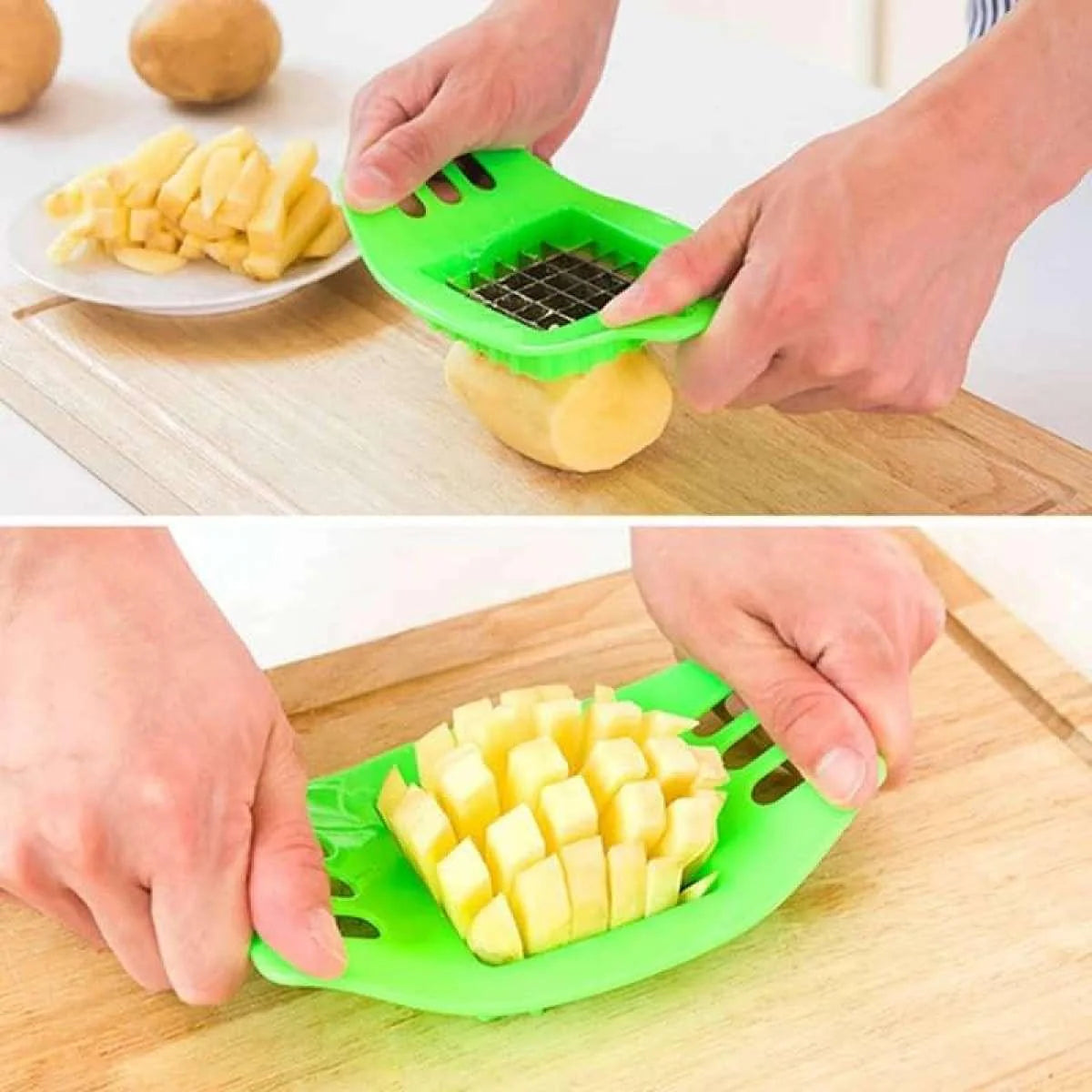 Potato Cutter Stainless Steel French Fry Slicer Cutter (1Pc)
