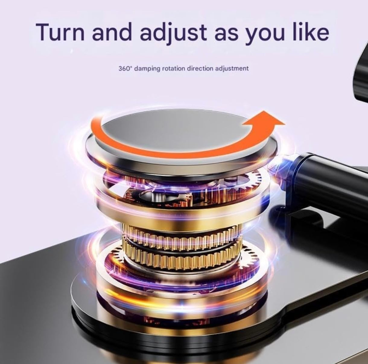 360Β° Rotating Heavy Metal Universal Mobile Stand with Anti-Slip Base for Desk and more β Foldable & Adjustable Holder