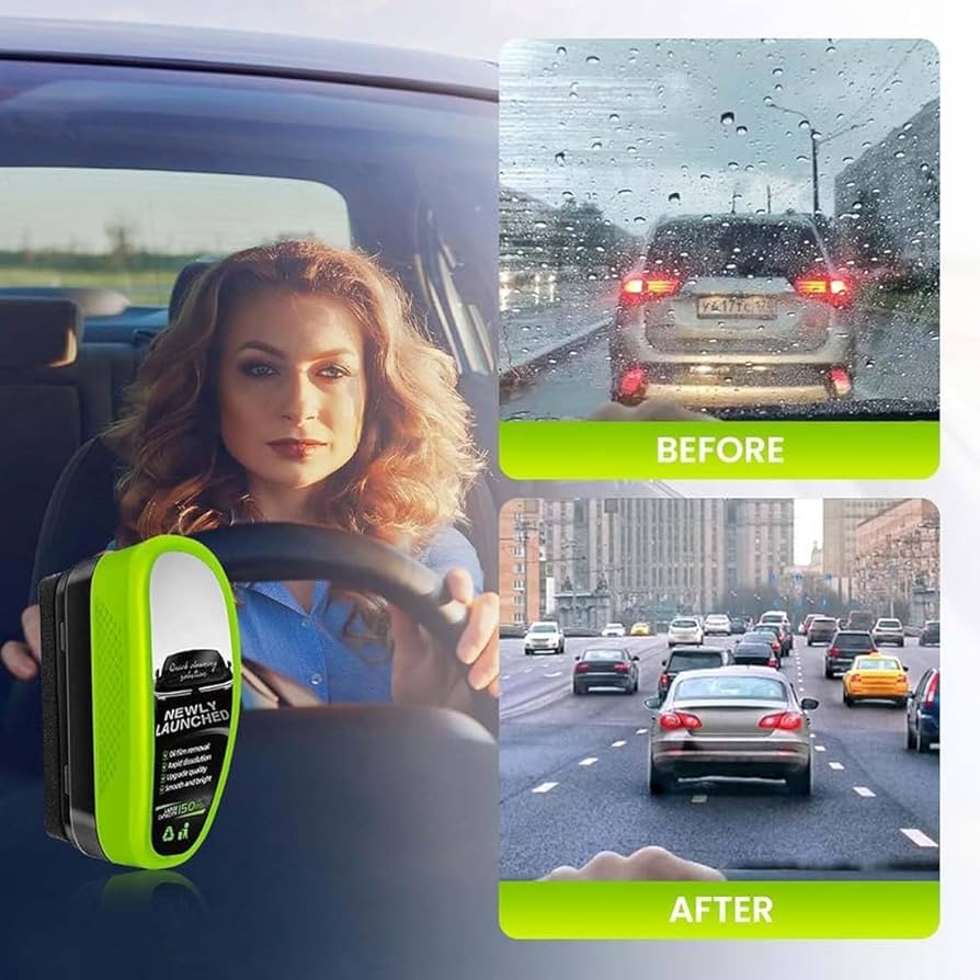 New Upgraded 2.0 Automotive Oil Film Cleaning Brush & Glass Polish β Buy 1 Get 1 FREE