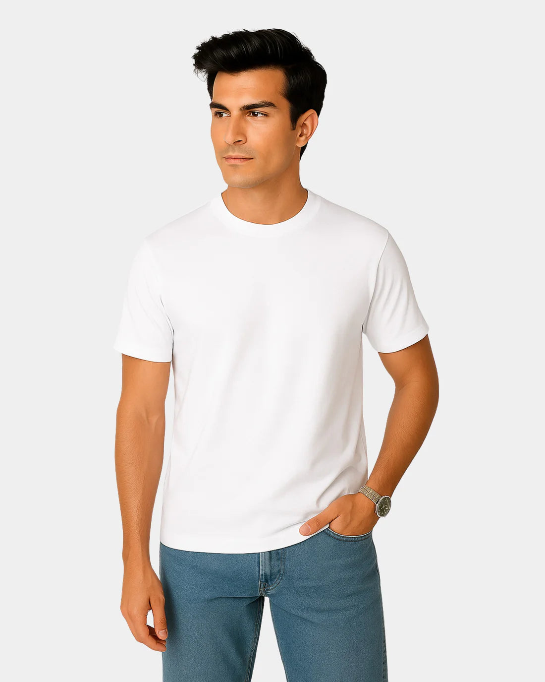 White Basic T-Shirt