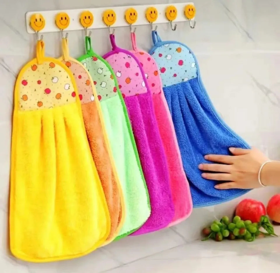 1Pc Hanging Microfiber Kitchen Hand Towel