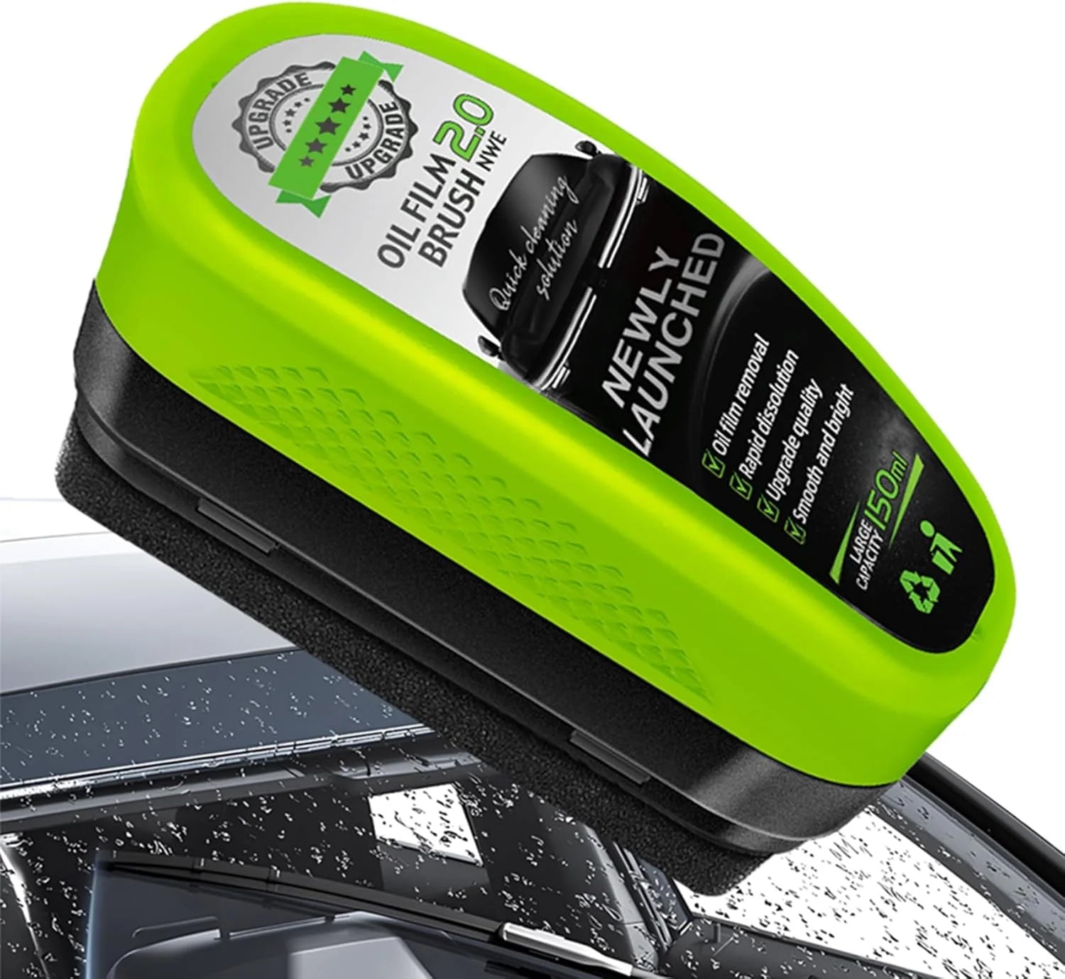 New Upgraded 2.0 Automotive Oil Film Cleaning Brush & Glass Polish β Buy 1 Get 1 FREE