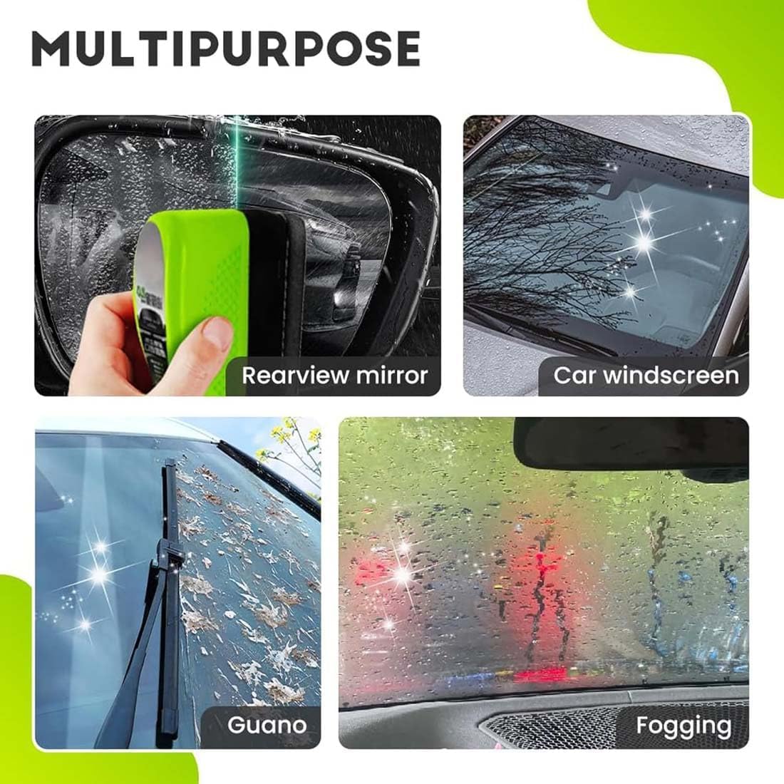 New Upgraded 2.0 Automotive Oil Film Cleaning Brush & Glass Polish β Buy 1 Get 1 FREE