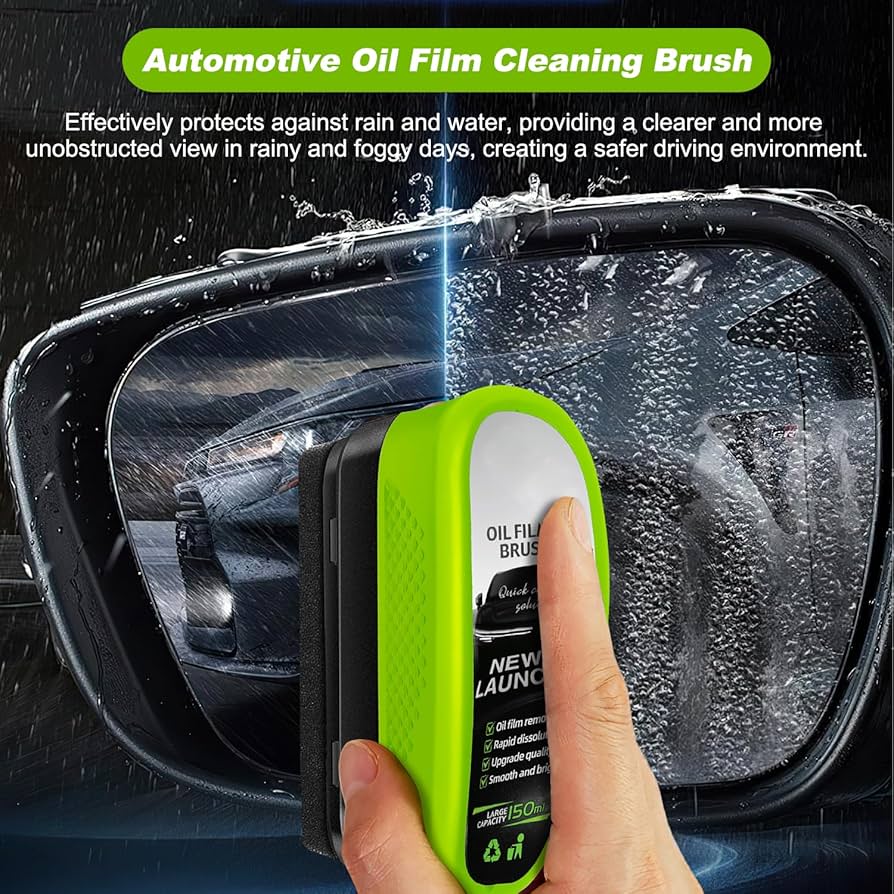 New Upgraded 2.0 Automotive Oil Film Cleaning Brush & Glass Polish β Buy 1 Get 1 FREE