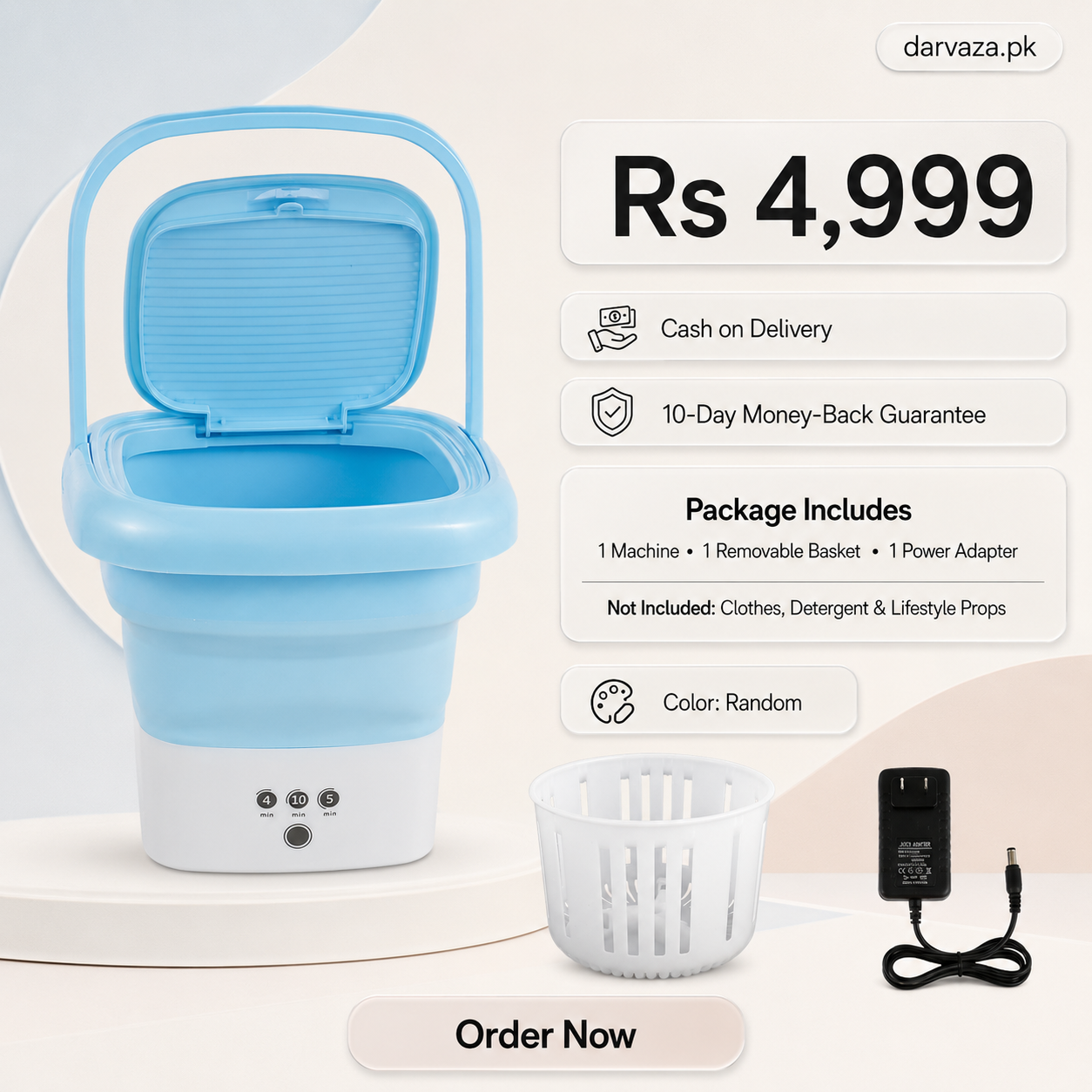 Imported 12L Foldable Portable Washing Machine