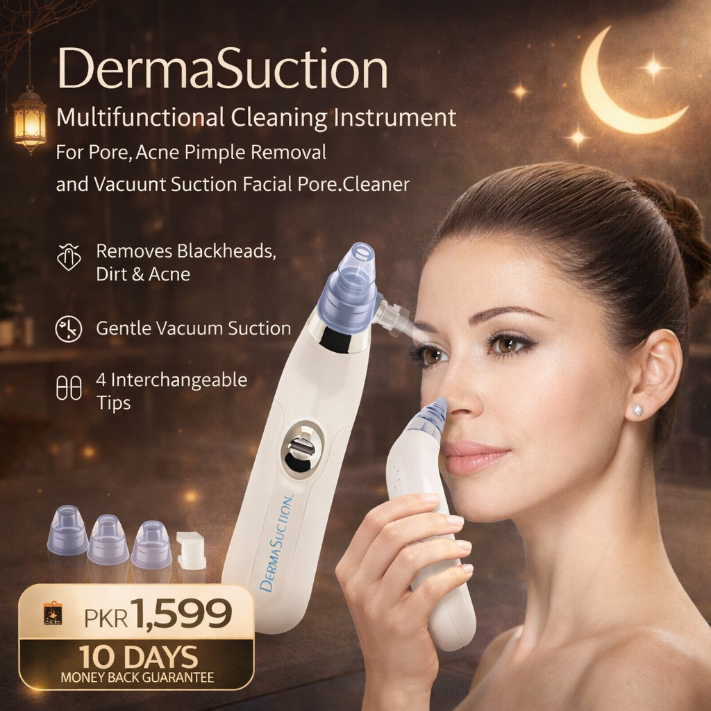 DermaSuction Multifunctional Cleaning Instrument For Pore Acne Pimple Removal and Vacuum Suction Facial Pore Cleaner Rs 1599
