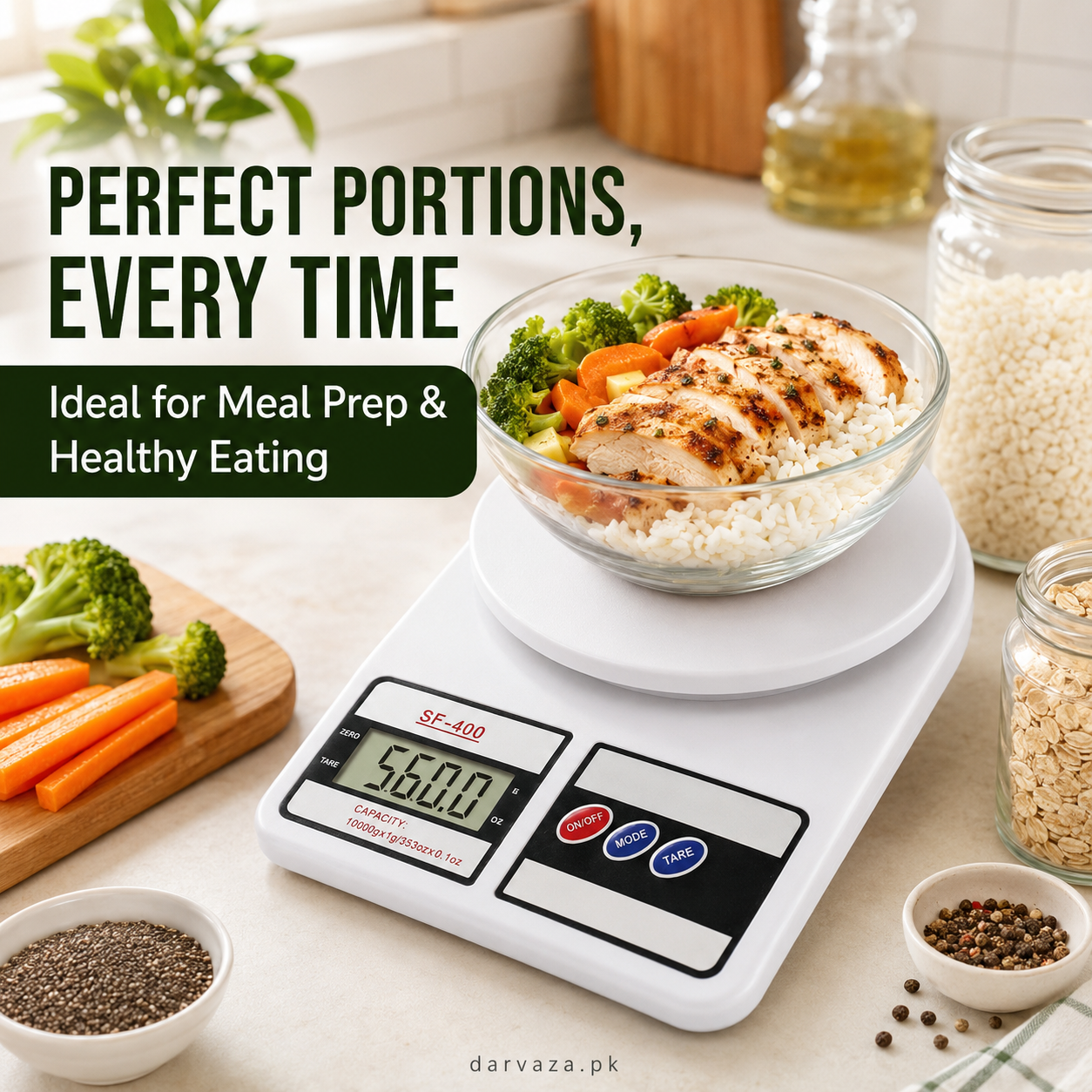 10Kg Electronic Digital Kitchen Weight Scale For Vegetable, Fruit, Jewellery & Postal Parcel Measurement