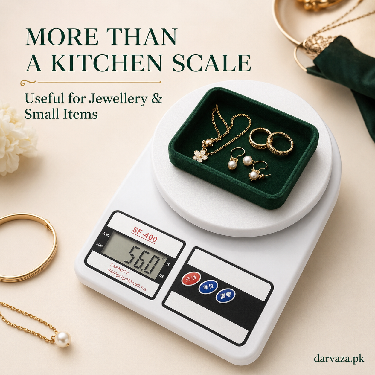 10Kg Electronic Digital Kitchen Weight Scale For Vegetable, Fruit, Jewellery & Postal Parcel Measurement