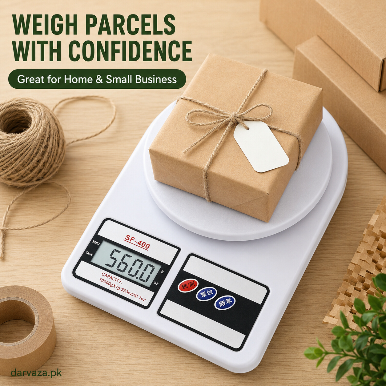 10Kg Electronic Digital Kitchen Weight Scale For Vegetable, Fruit, Jewellery & Postal Parcel Measurement