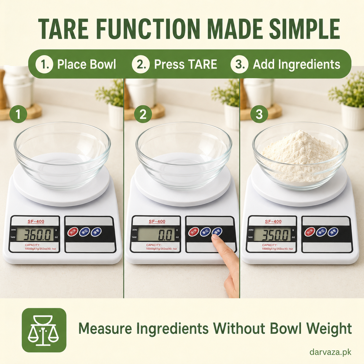 10Kg Electronic Digital Kitchen Weight Scale For Vegetable, Fruit, Jewellery & Postal Parcel Measurement