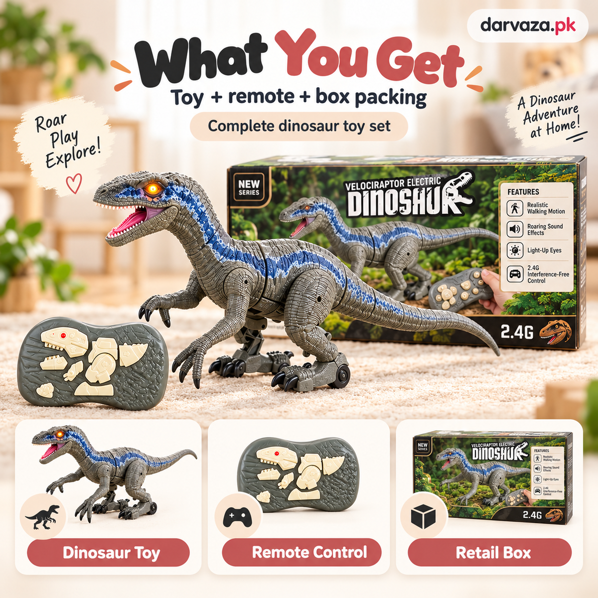 Remote Control Dinosaur Toy