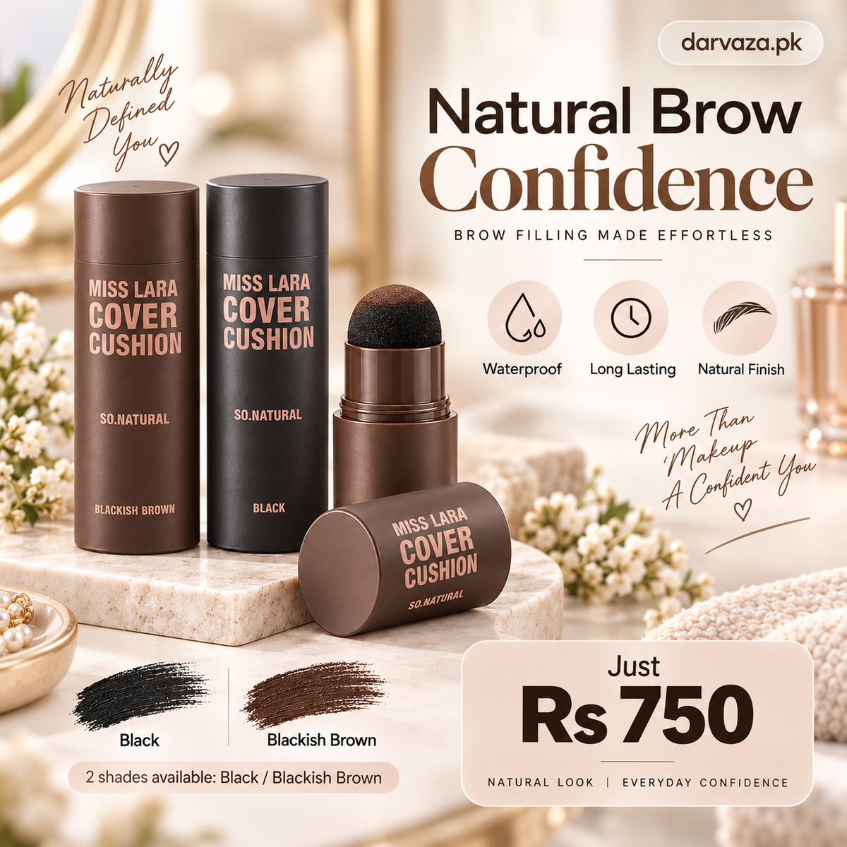 Miss Lara 2-in-1 Hairline & Eyebrow Stamp