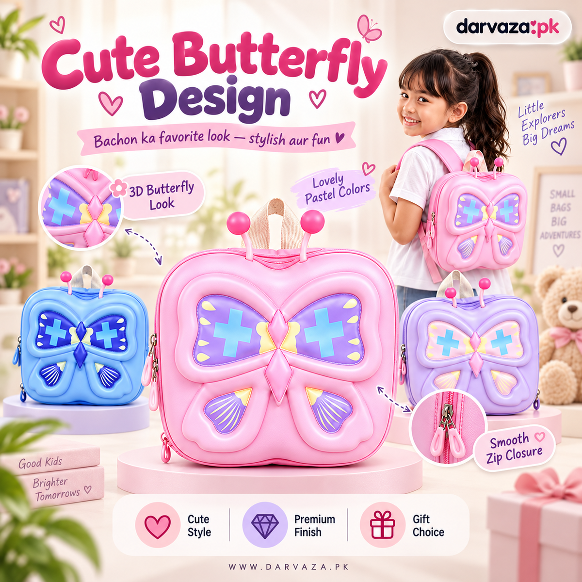 Butterfly Design Backpack