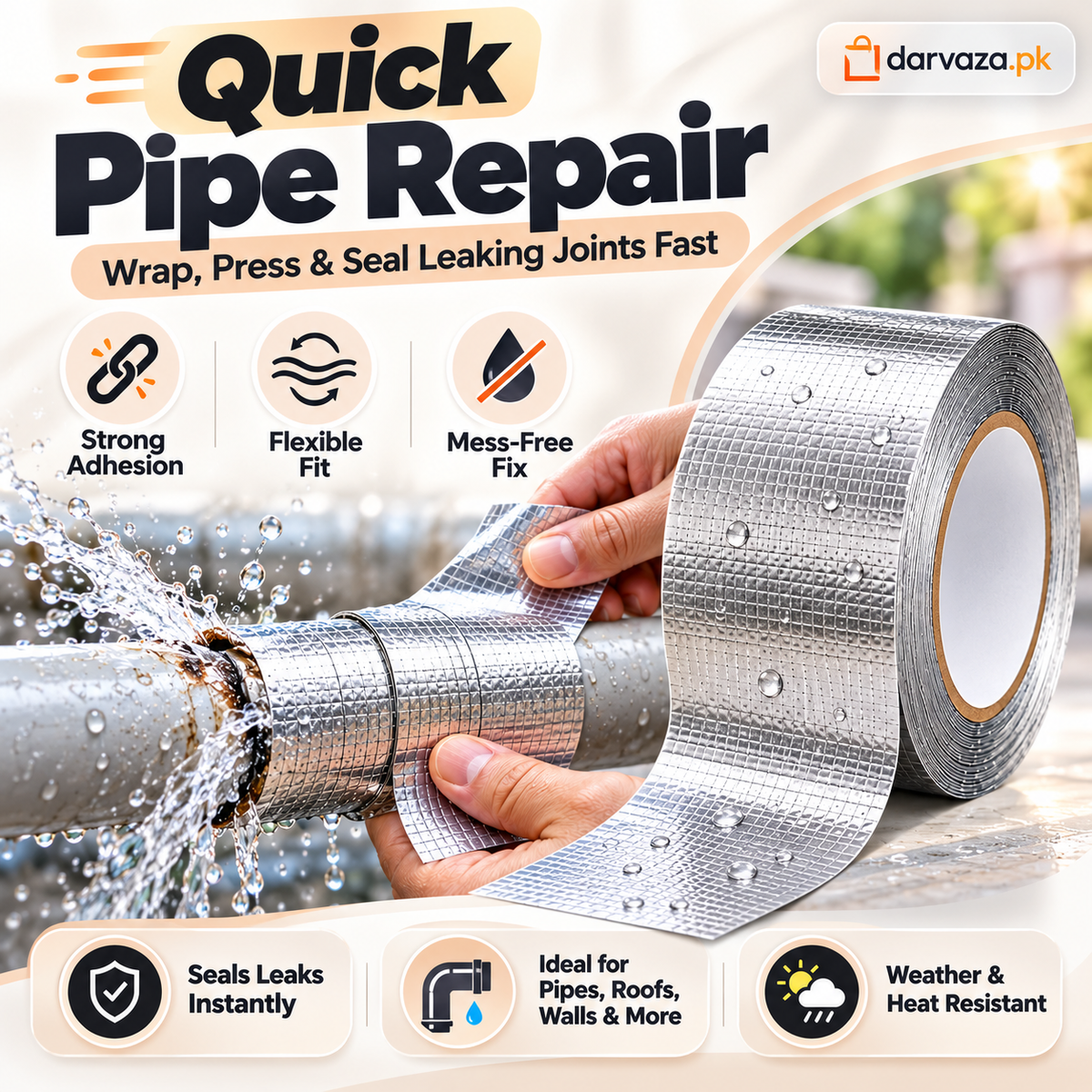 Aluminum Foil Waterproof Repair Tape