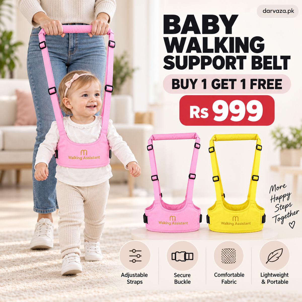 2 Baby Walking Support Belt β Buy 1 Get 1 FREE