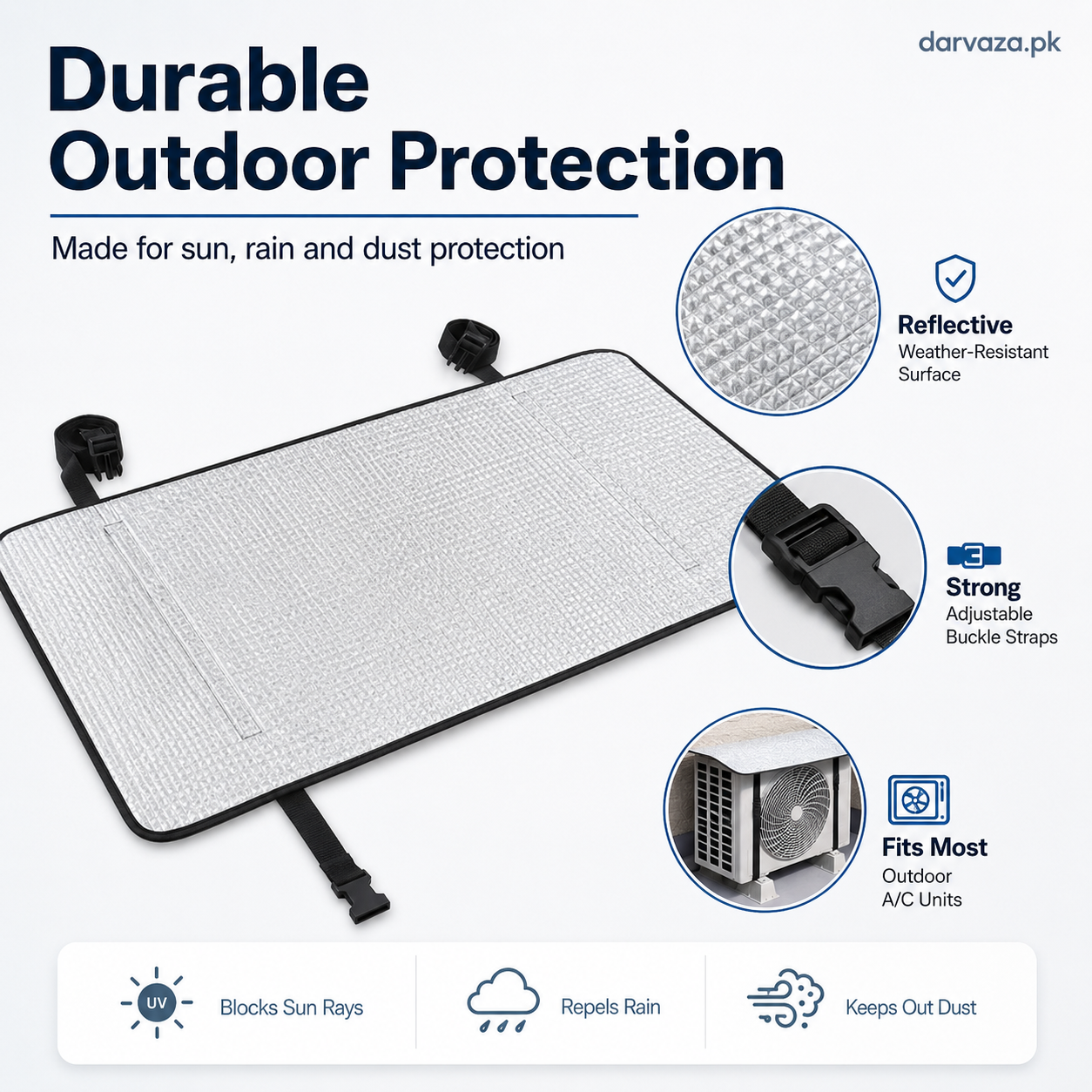 AC Outdoor Cover β Heat Insulation & Dust Protector