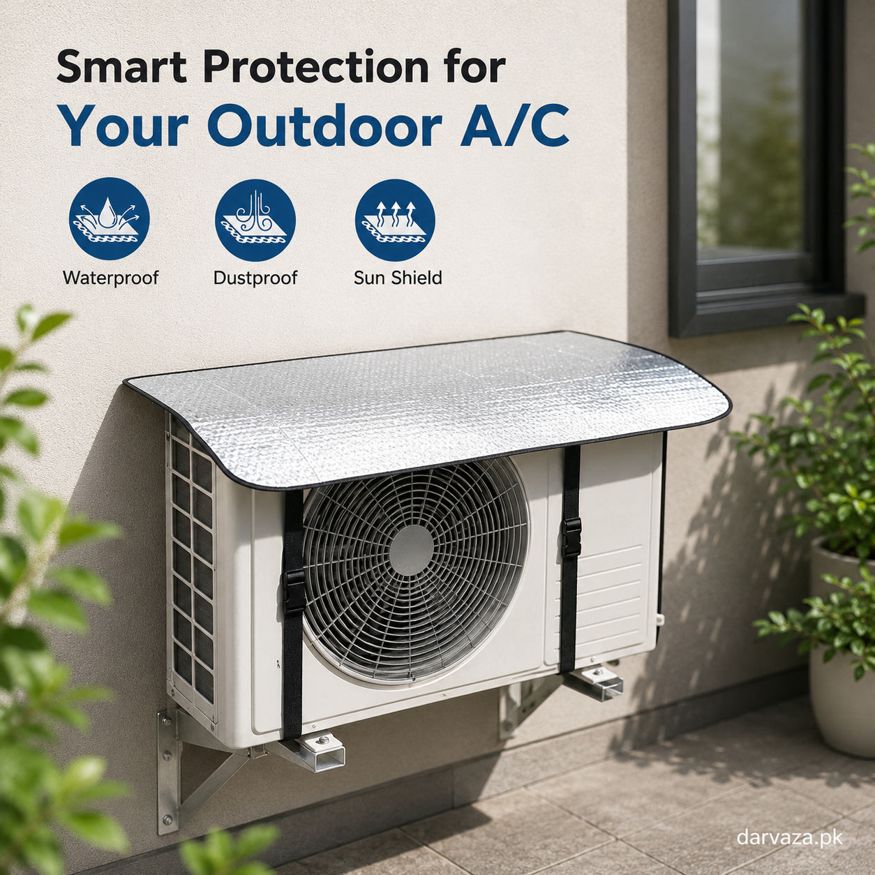AC Outdoor Cover β Heat Insulation & Dust Protector