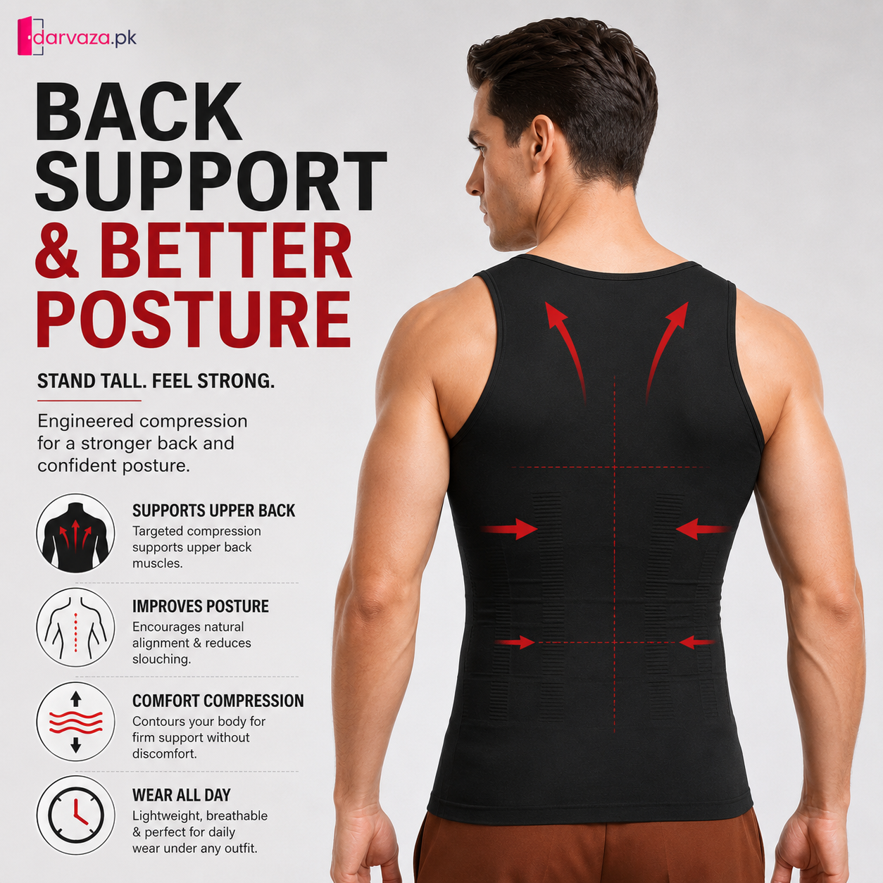 Men Slim N Lift Slimming Shirt & Body Shaper Vest