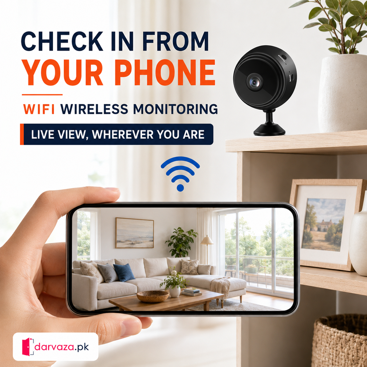 A9 Security Camera 1080P HD with Wireless monitoring