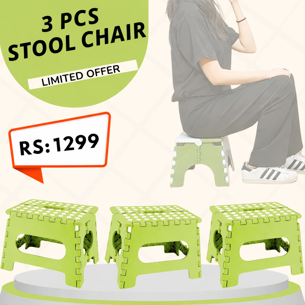 Buy 1 get 2 free Offer Lightweight Folding Step Stool 3 Pcs