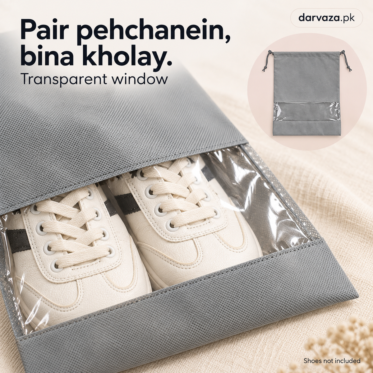 10 Pcs Shoe Pouches & Dustproof Travel Organizer