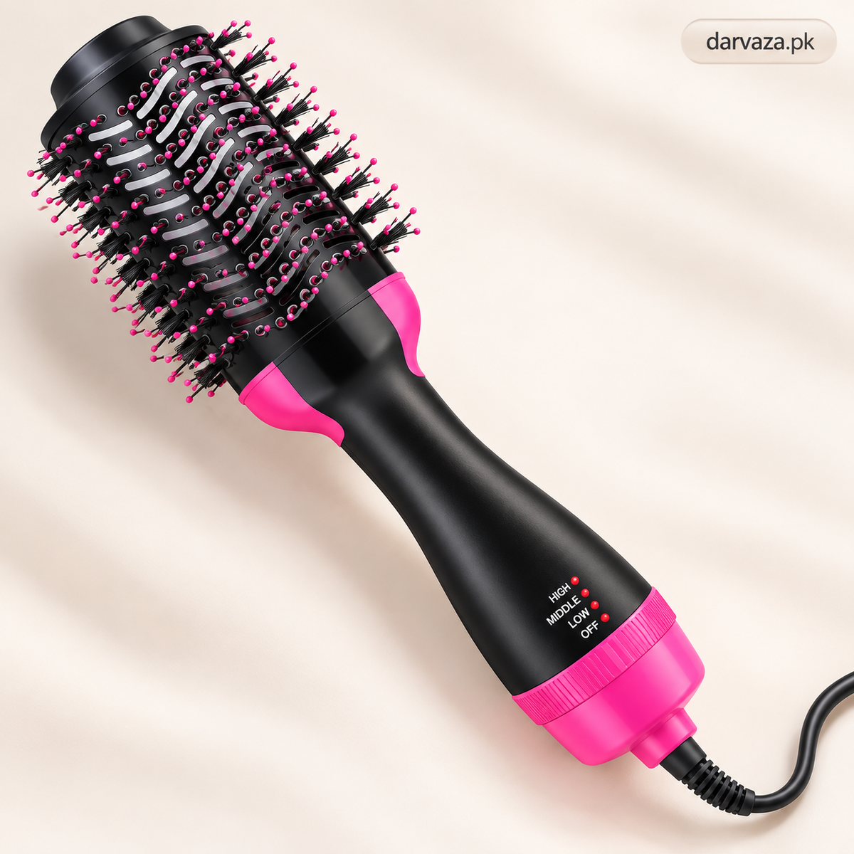 3-in-1 One Step Hot Air Straightener Brush & Hair Dryer