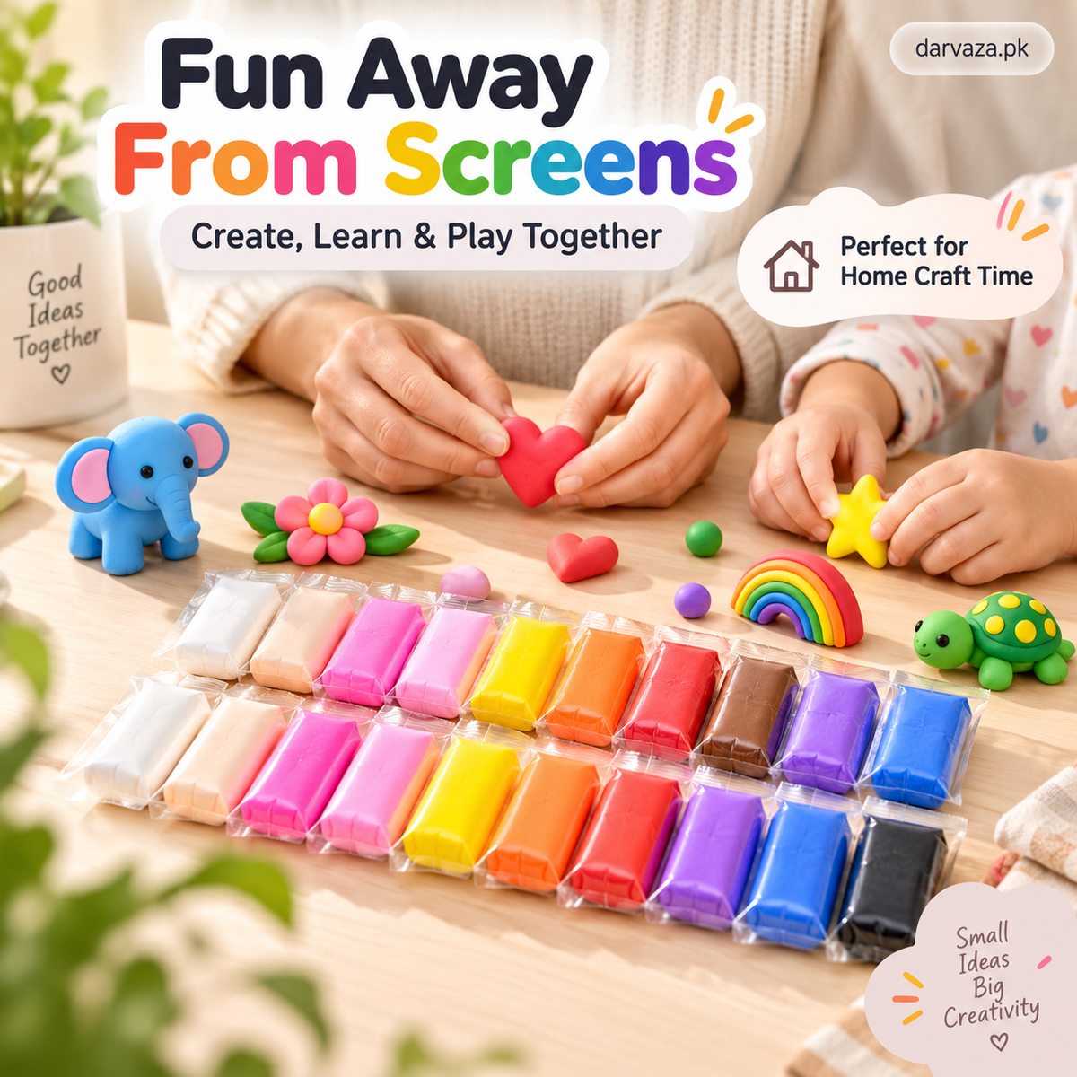 Air dry 24 Colorful Soft Clay Pack