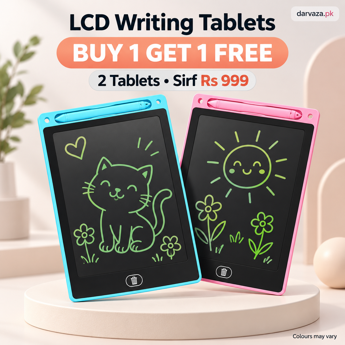 2 LCD Writing Tablets