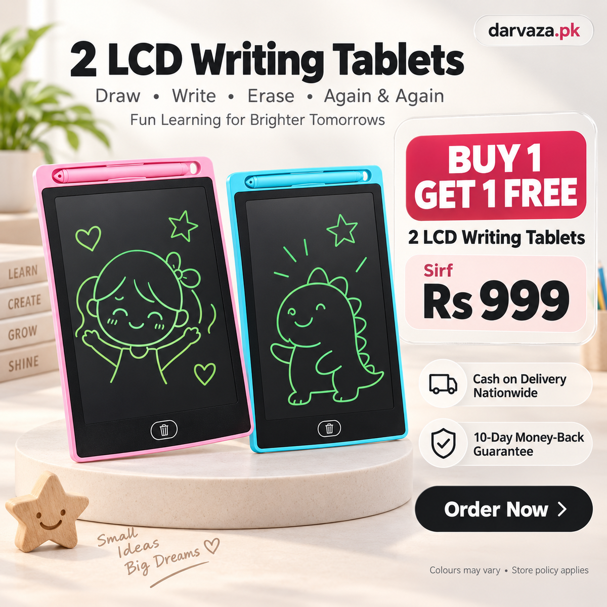 2 LCD Writing Tablets