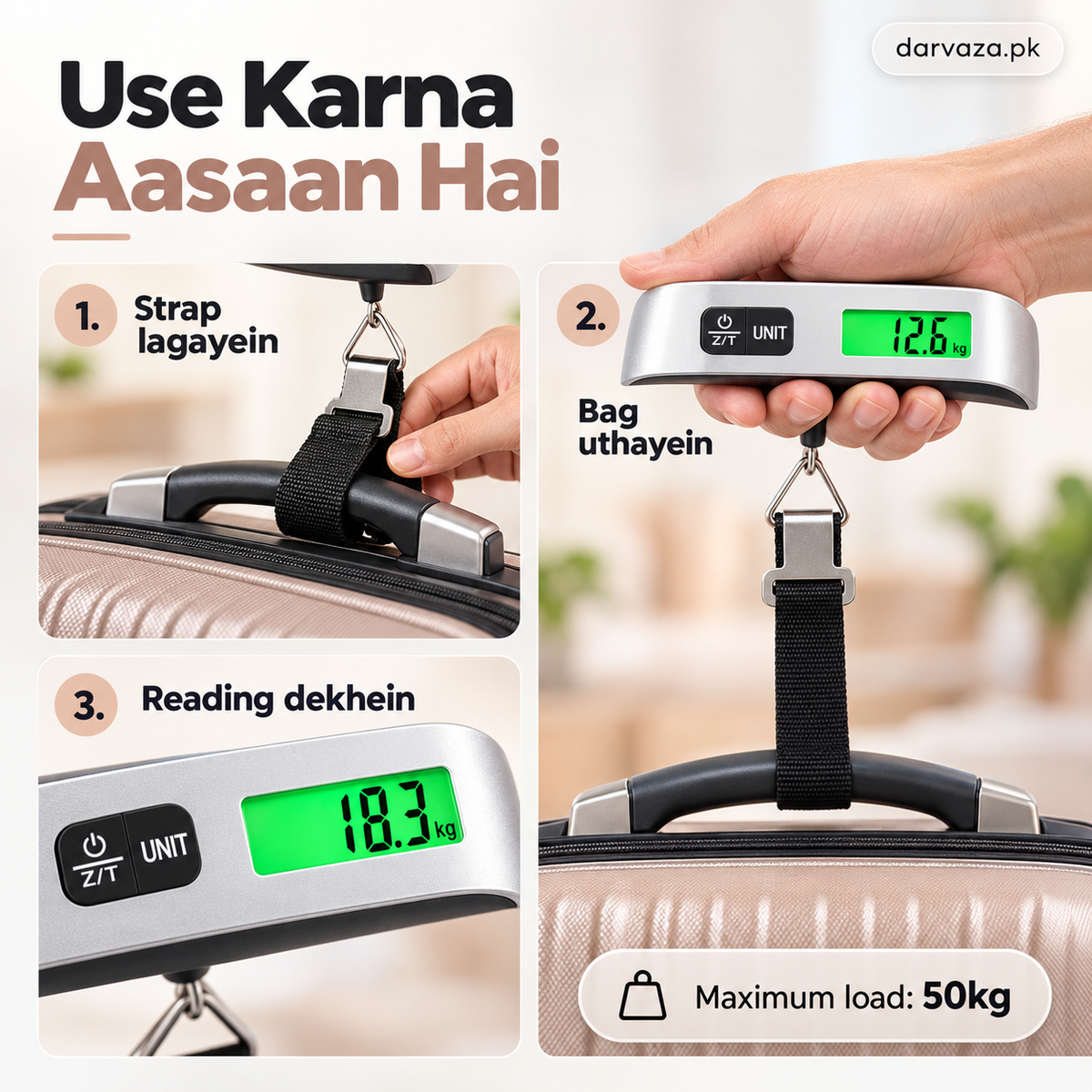 Digital Luggage Weight Scale
