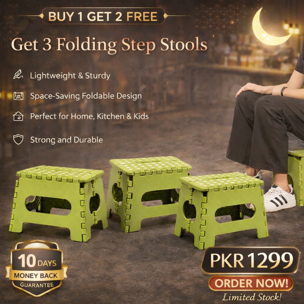 Buy 1 get 2 free Offer Lightweight Folding Step Stool 3 Pcs
