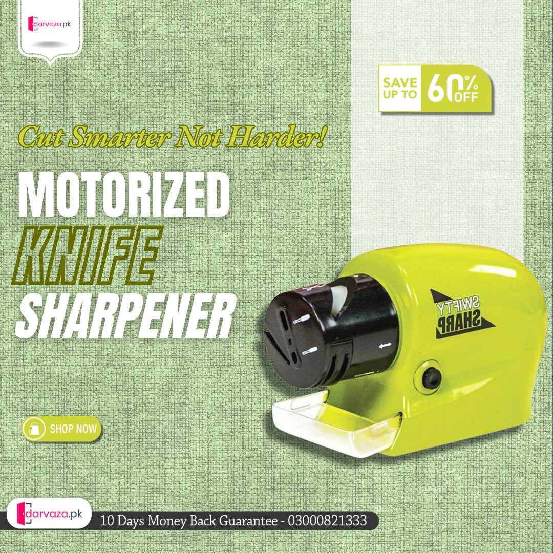 Multifunction Motorized Knife Sharpeners Super Sharp and Cordless Rs 799
