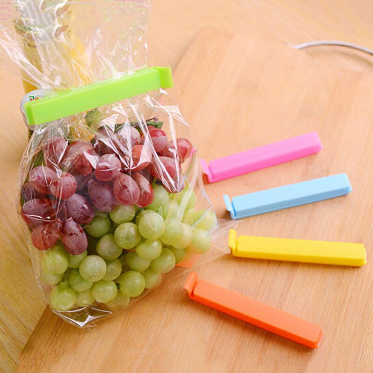 Portable Kitchen Storage Food Sealing Bag Clips 12Pcs