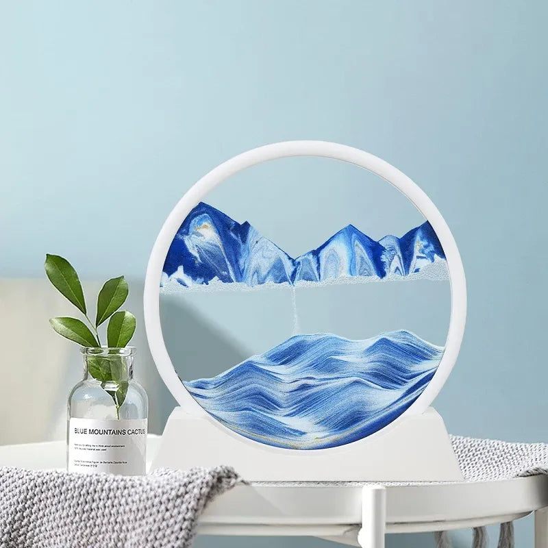 3D Moving Sand Art Sandscape Relaxing Decor with Motion in Every Flip