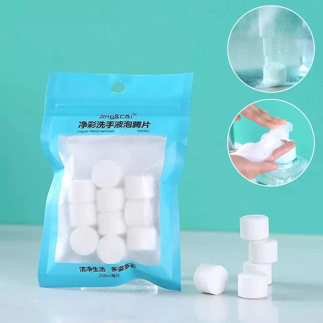Soaps Water Melting Effervescent Tablet Foam Hands Sanitizer For Clean Hands