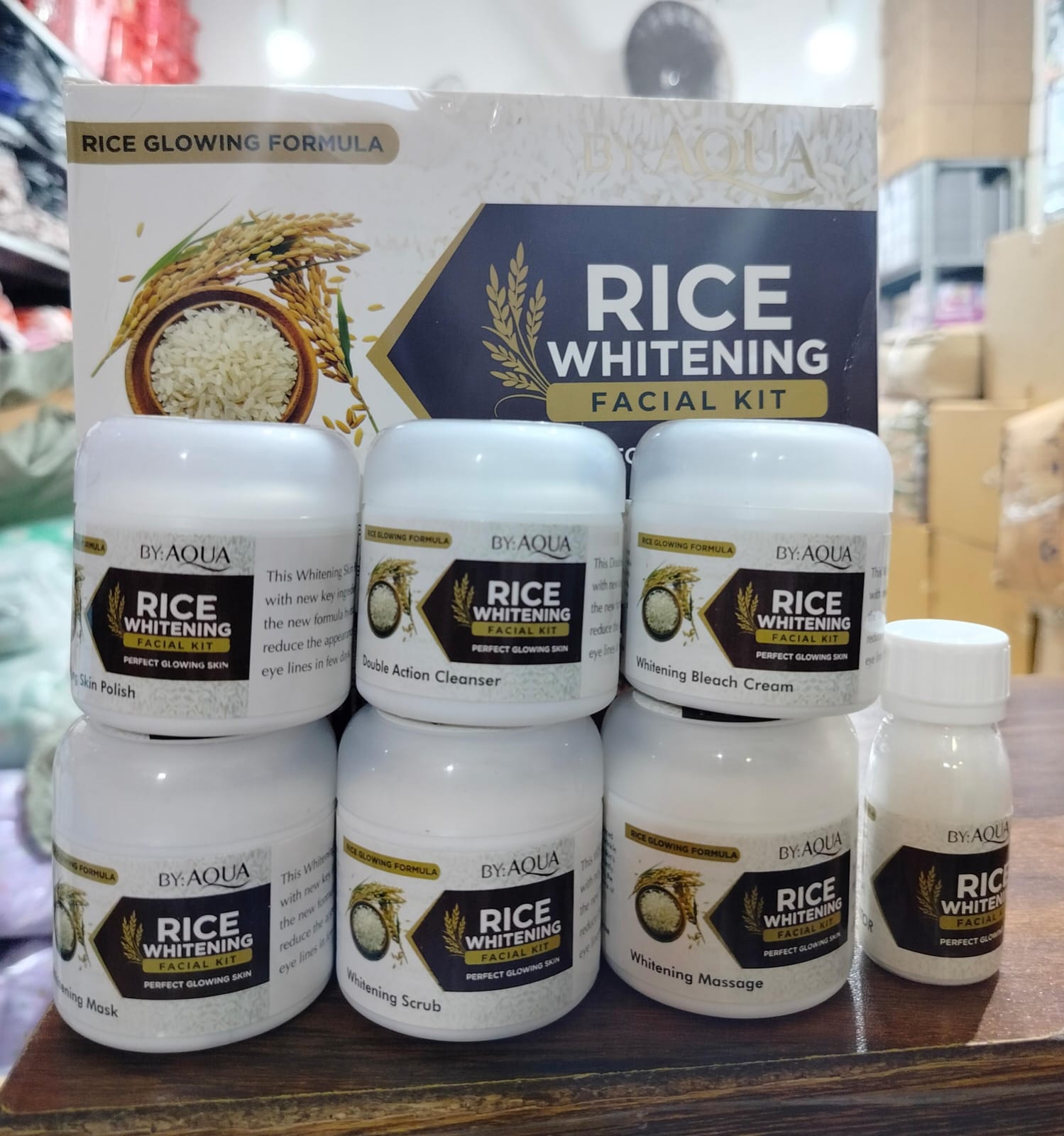 Rice Whitening Facial Kit β 6 Step Glowing Skin Treatment