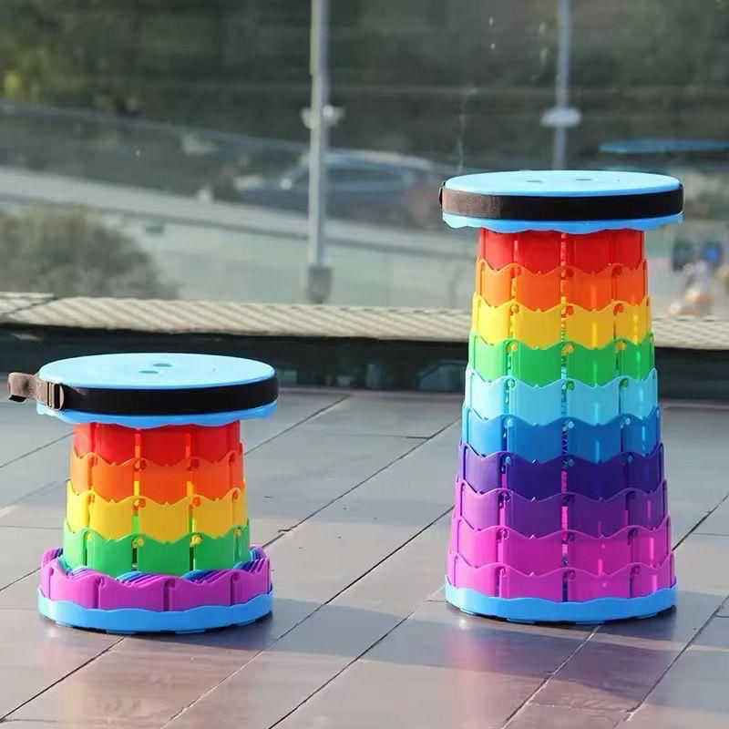 Foldable Telescoping Stool β Adjustable Portable & Super Strong
