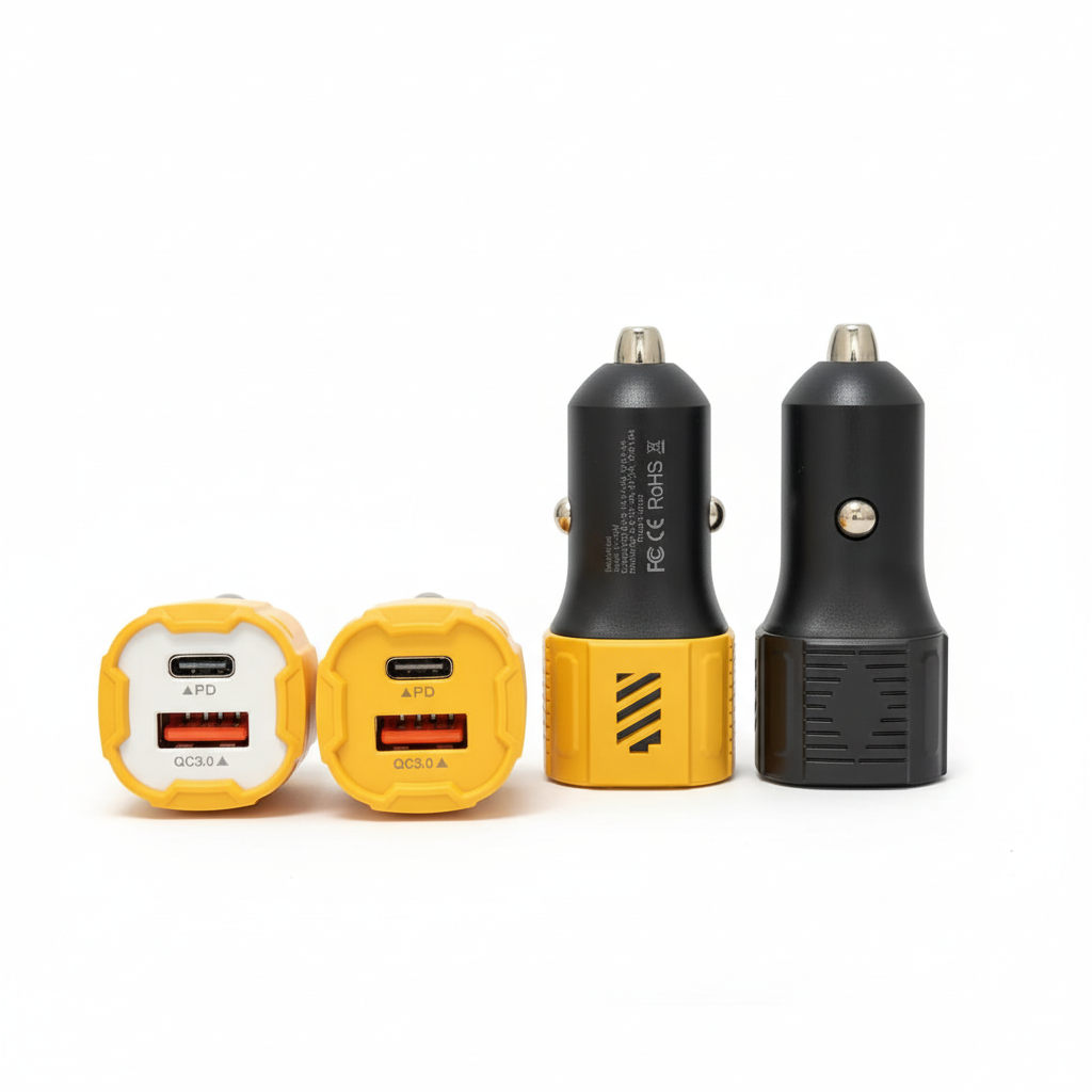 USB + PD Fast Charging Car Charger QC3.0 Dual Port β High Speed Type-C