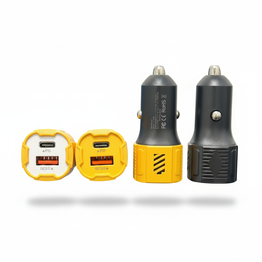 USB + PD Fast Charging Car Charger QC3.0 Dual Port β High Speed Type-C