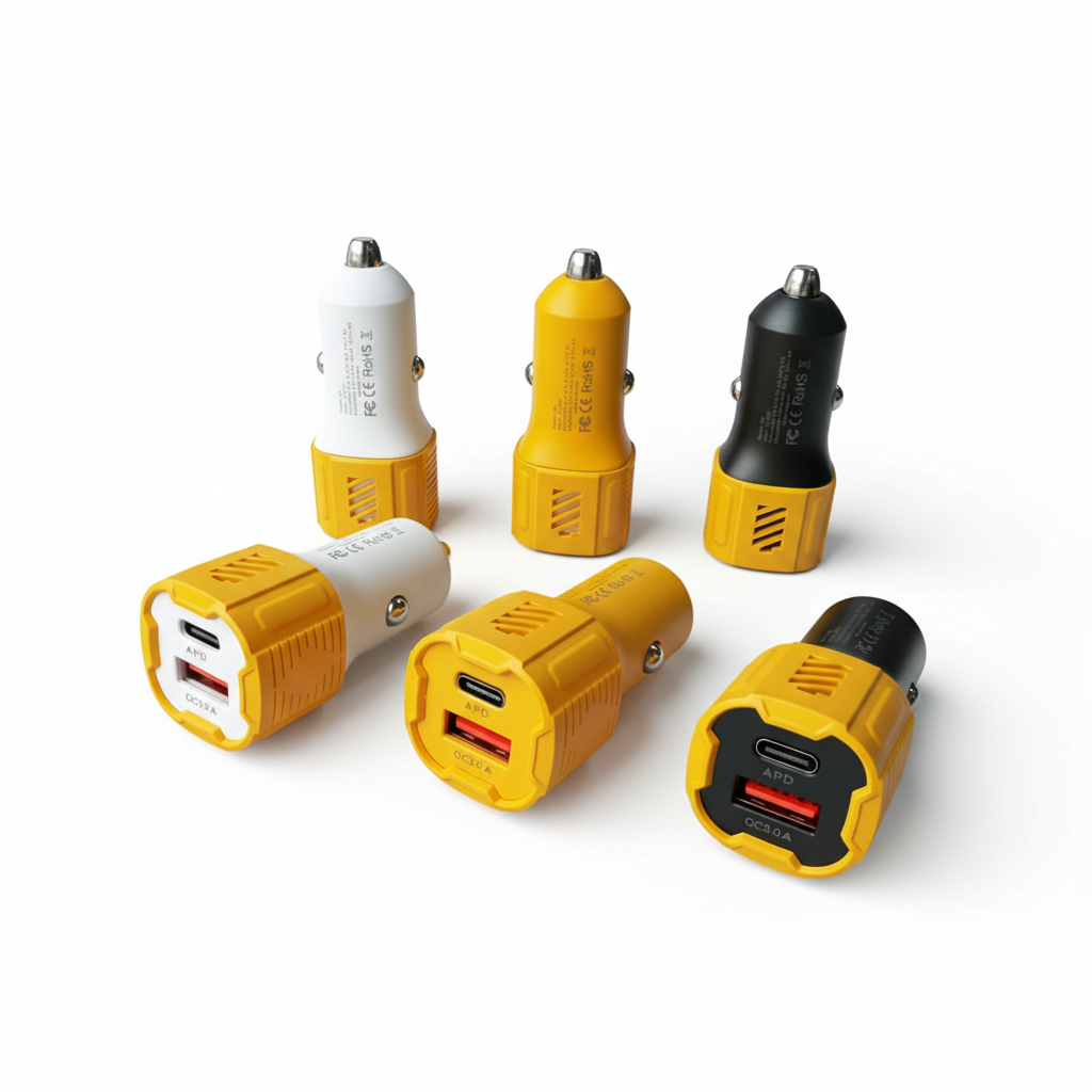 USB + PD Fast Charging Car Charger QC3.0 Dual Port β High Speed Type-C