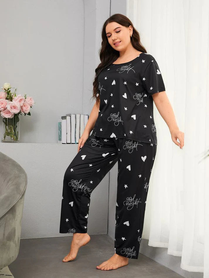 Black Goodnight Comfort Nightwear