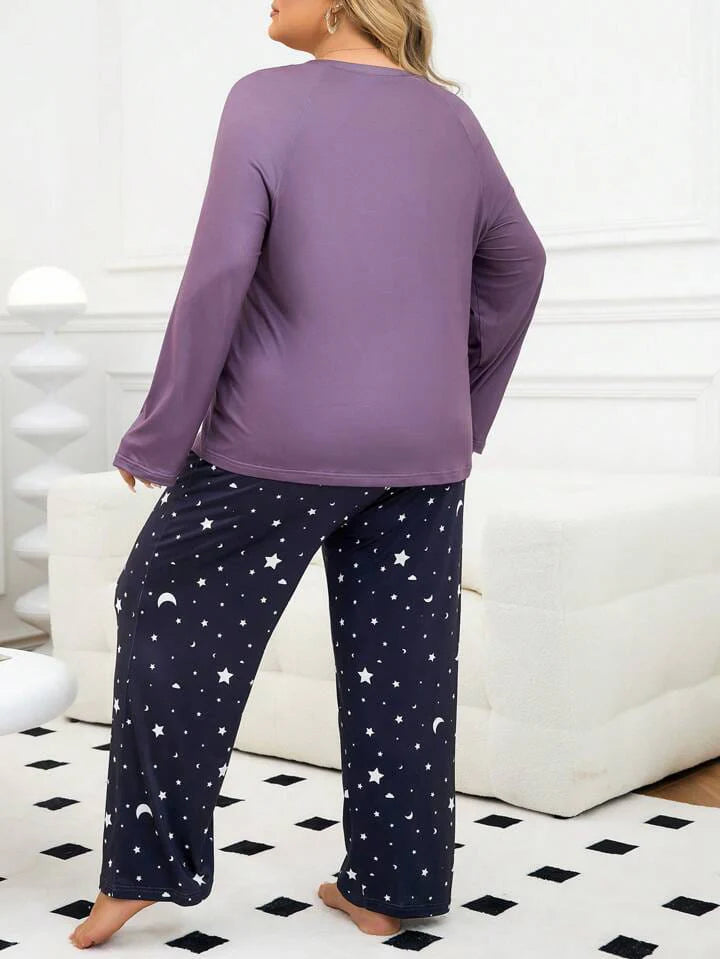 Purple Time To Sleep Nightwear